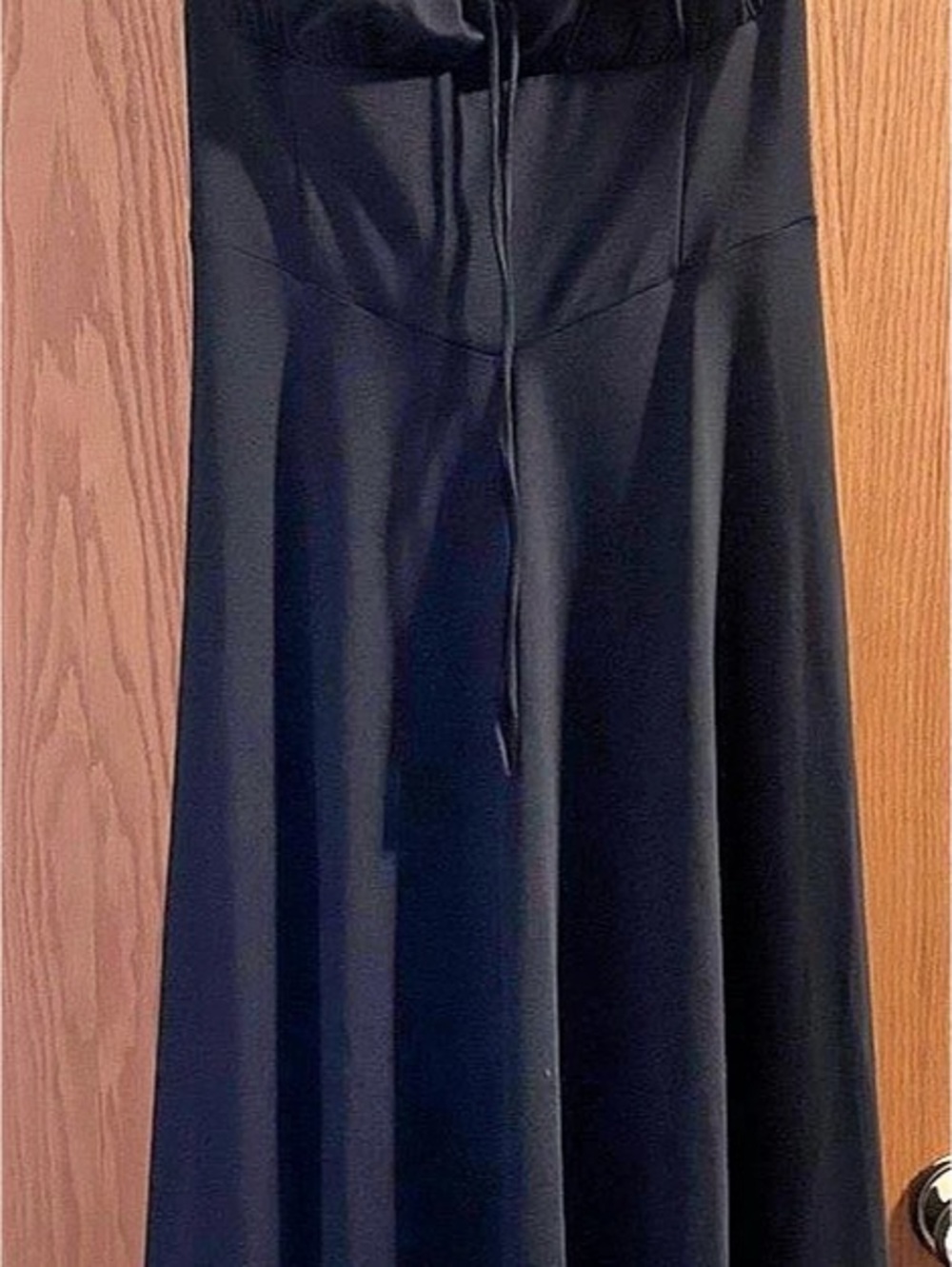 Halara Lace Up Back35 Black Maxi Dress Like New size XL